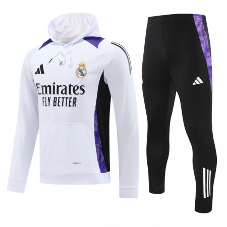 Tréninkový Mikina Real Madrid Hoodie Bílá 2024-25